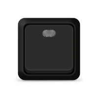 Выключатель 1-кл. ОП Олимп 10А IP20 с подсветкой черн. Universal 2212