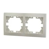Рамка 2-м Mira горизонт. крем. LEZARD 701-0300-147