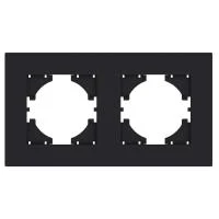 Рамка 2-местн. City графит GUSI С1112-010