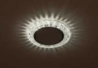 Светильник точечный DK LD25 SL/WH GX53 декор со светодиод. подсветкой прозр. ЭРА Б0029635