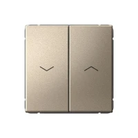 Выключатель для жалюзи 2-кл. ArtGallery 2х (сх. 4) 10А быстрозажим. клем. механизм шампань SE GAL000519S