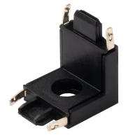 Коннектор MTR16 CV-BL V-обр. накладной шинопровод низковольтный Pro черн. JazzWay 5057319