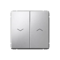 Выключатель для жалюзи 2-кл. ArtGallery 2х (сх. 4) 10А быстрозажим. клем. механизм алюм. SE GAL000319S