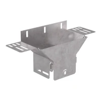 Ответвитель для лотка вертикальный 100х100 с крышкой Стандарт Промрукав PR16.10936