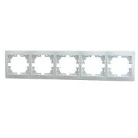 Рамка 5-м Mira горизонт. бел. LEZARD 701-0200-150