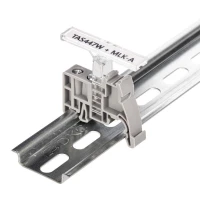 Табличка полужесткая 44х7мм установка в держатель для маркировки торцевого фиксатора UK-E ПВХ-0.5 бел. DKC TAS447W