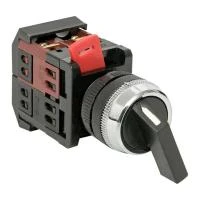 Переключатель  АLСLR-22 3P черн. NO+NC PROxima EKF psw-alc-3p