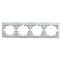 Рамка 4-м Mira горизонт. бел. LEZARD 701-0200-149
