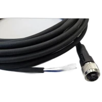 Кабель M12 4A гнездовой 10000мм прямой полиуретан свободный конец СЦМ120023-04A-2-10000 черн. СТЭЗ 185210965