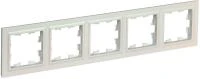 Рамка 5-м BRITE РУ-5-БрЖ жемчуж. IEK BR-M52-K36