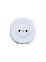 Розетка 1-м СП OSEN без заземл. ПБТ бел. LEZARD 743-0288-121B