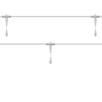 Разветвитель-шина для уличных гирлянд Professional (1 вход 5 выходов) расстояние 100см бел. ПВХ Neon-Night 315-409