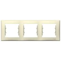 Рамка 3-м Sedna горизонт. беж. SchE SDN5800547