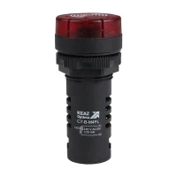 Зуммер с пульсирующим сигналом OptiSignal Compact D22 С7-B-M4FL красн. с подсветкой 230В AC/DC КЭАЗ 362174