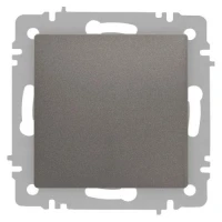 Кнопка Accent 6-109-09 10А-250В IP20 СУ титан Intro Б0063621