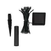 Светильник светодиодный Каскад Летний Дождь 6.9м IP65 садовый с выносной солнечн. панелью 2м и аккумулятором холод. бел. Lamper 602-249