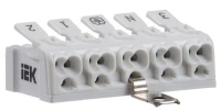 Клемма пружинная соединительная КСПз5-3L+N+PE IEK UKZ-B06-5P-F0-E1-10