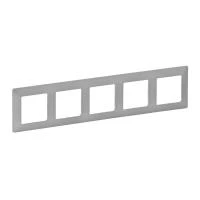 Рамка 5-м Valena Life универсальная алюм. Leg 754135