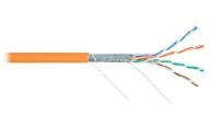 Кабель витая пара F/UTP кат.5e 4х2х24AWG solid LSZH оранж. (уп.305м) NIKOLAN NKL 2200C-OR