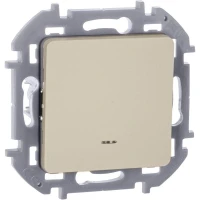 Выключатель 1-кл. Inspiria 10А IP20 250В 10AX с подсветкой/индикацией механизм сл. кость IEK 673611
