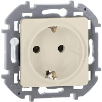 Розетка 1-м СП Inspiria 16А IP20 250В 2P+E немецк. стандарт механизм сл. кость IEK 673721