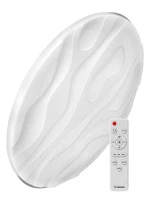 Светильник светодиодный PREMIUM WAVE 55Вт 230В 3000-6500К 4400лм IP40 400х75мм настенно-потолочный управляемый с пультом ДУ КОСМОС KSWave55W