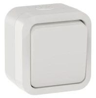 Выключатель кнопочный 1-кл. ОП TORS 10А IP55 TS310 бел. IEK TS-V14-0-10-55-K01