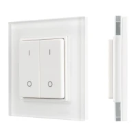 Панель SMART-P47-DIM-G-SUF (3В 2 зоны Knob 2.4G) пластик Arlight 032984