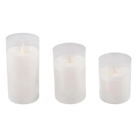 Свеча декоративная CL7-SET3-wh с пультом 2хAA (не в компл.) бел. (уп.3шт) ФАZА 5018853