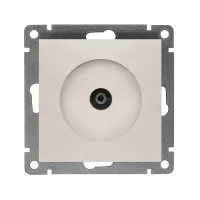 Розетка телевизионная TV 1-м СП Афина механизм жемчуж. Universal A0027-OBr