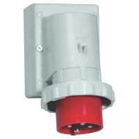 Вилка настенная 16А 4п 3P+PE 6ч 400В IP67 Bals 2477