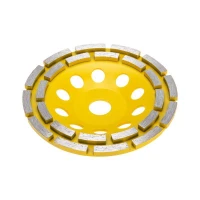 Чашка алмазная шлифовальная двухрядная 150х22.2мм KRANZ KR-90-0252