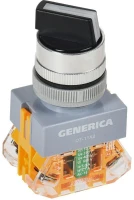 Переключатель D7-11X2 2 полож. 1НО+1НЗ черн. GENERICA BSW50-11X2-3-21-2-K02-G