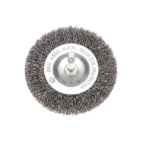 Щетка дисковая для дрели витая стальная проволока 75мм Kranz KR-91-1245