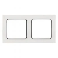 Рамка 2-м Стокгольм бел. с линией цвета черн. PROxima EKF EXM-G-305-10