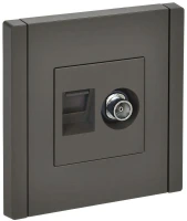 Розетка 2-м TV+RJ45 кат.5E FORTE&PIANO FP336 сер. IEK FP-AK20-1-K03