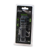 Фонарь ручной GFL207 3Вт 100лм Li-ion 350мА.ч LED GAUSS GF207