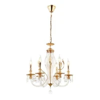 Люстра Melanie 1020-206 6хЕ14 40Вт хрусталь классика Rivoli Б0047907