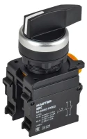 Переключатель 2 полож. 1НО+1НЗ возвратный длин. ручка MASTER IEK MI-SW60-11XB22-3-25-2-K02
