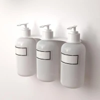 Держатель дозатора для жидкого мыла и шампуней на 3 флакона настенный бел. Rexant 38-0702