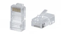 Коннектор RJ45 (8P8C) под витую пару кат.5E универс. для ОЖ и МЖ кабеля для проводников с толщ. по изоляции до 1.05 мм Cabeus 7009c