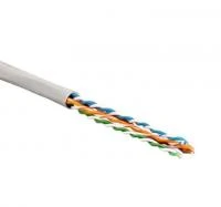 Кабель витая пара U/UTP кат.5E 4х2х24AWG solid PVC UUTP4-C5E-S24-IN-PVC-GY-305 сер. (м) Hyperline 41903