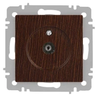 Розетка телевизионная одиночная TV СП Accent 6-301-10 IP20 венге Intro Б0063620