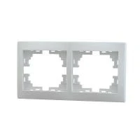 Рамка 2-м Mira горизонт. бел. LEZARD 701-0200-147