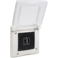 Рамка 1-м Etika IP44 с защ. крышкой бел. IEK 672550