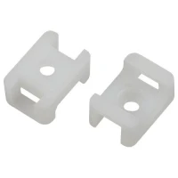 Площадка под хомуты 22х16мм с монтажным отверст. М4 NO-225-313 бел. (уп.10шт) Эра Б0066687