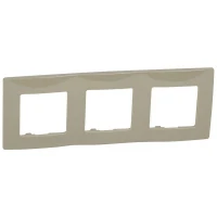 Рамка 3-м Etika светл. галька IEK 672523