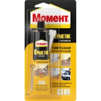Герметик силиконовый универсальный прозр. 70 мл Момент Б0062501