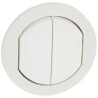 Панель лицевая Celiane для 2-кл. перекл. на 2 напр. IP44 бел. Leg 067802