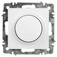 Светорегулятор Intro Accent 6-401-01 поворотный 600Вт 230В IP20 СУ бел. Intro Б0063668